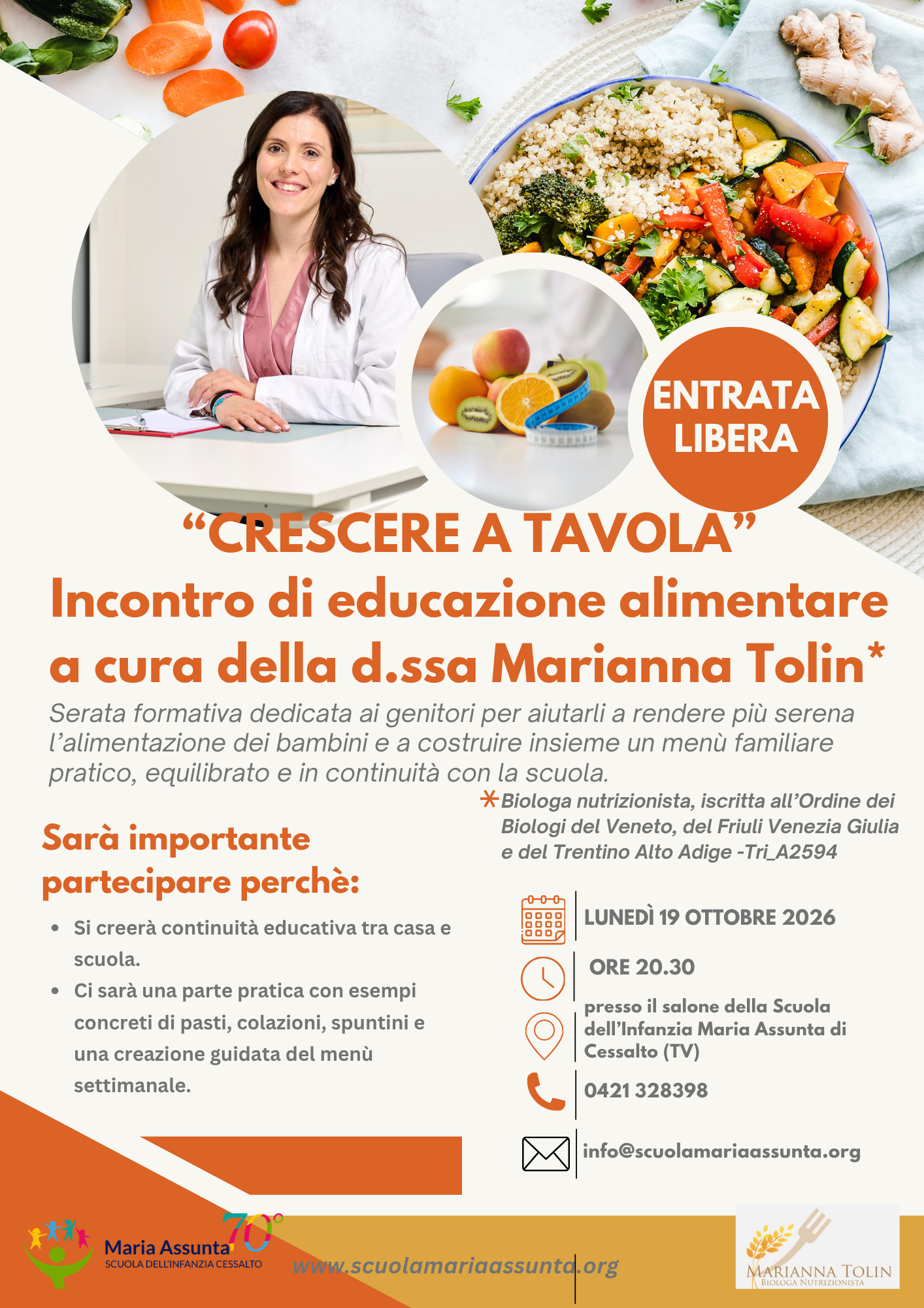 COMUNICAZIONE SERATA NUTRIZIONISTA OTTOBRE 2026
